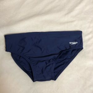 Blue Speedo polyester swim brief. Size 32